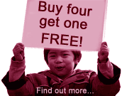 Buy 4 get 1 free!